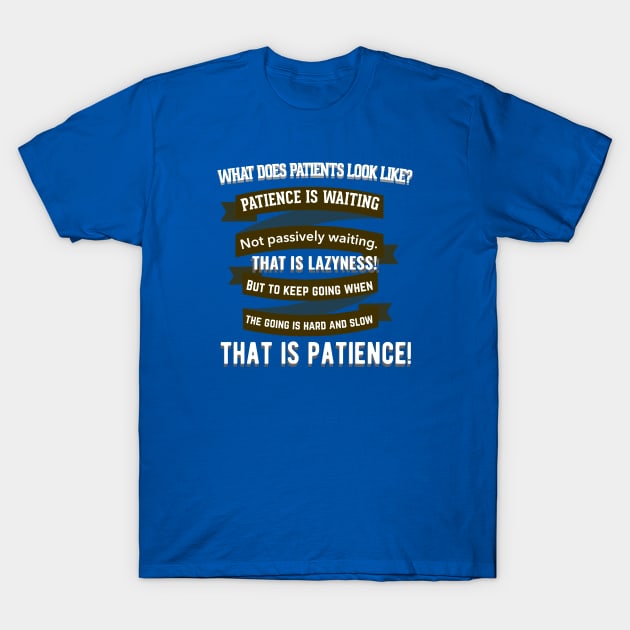 What is Patience T-Shirt by SteveW50